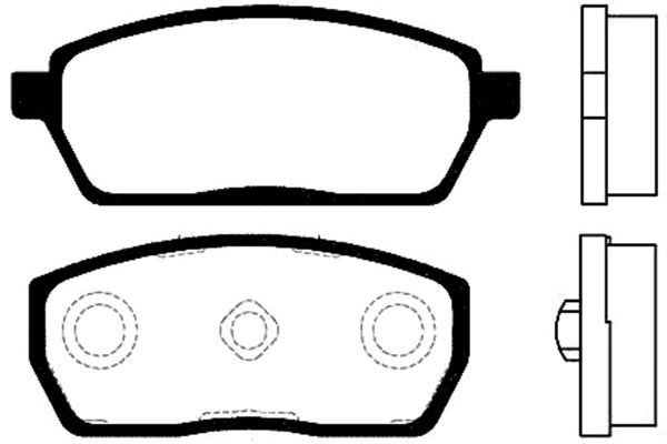 KAVO PARTS Комплект тормозных колодок, дисковый тормоз BP-8513